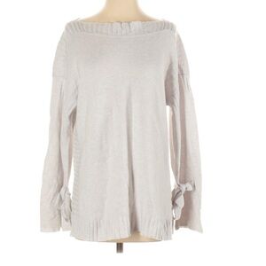 Lucky Brand Bow Sleeve Wool Blend Sweater Pullover